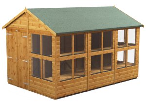 Power 12x8 Apex Potting Shed - Double Door